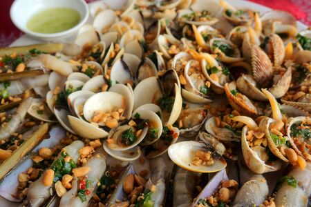 delicious and healthy seafoodの写真素材