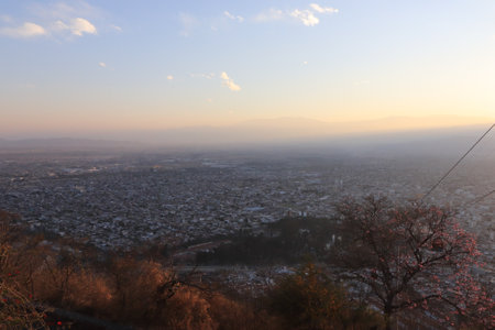 Chiang Mai cityscape at sunset.の写真素材
