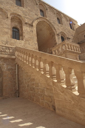 traditional and very ancient building midyat mardinの写真素材