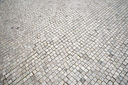 Stone roadway from granite area in Prague 2015