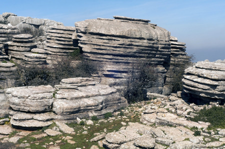 The shape of the stones are made by nature at El Torcal parc Andalusia, Spain