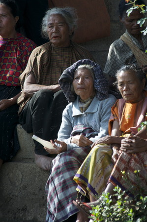 Flores-december 02. Inhabitant at Wagomenge Flores Indonesia 02-12-2012のeditorial素材