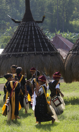 Flores-december 02. Inhabitant at Wagomenge Flores Indonesia 02-12-2012のeditorial素材