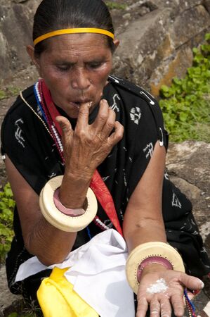 Flores-december 02. Inhabitant at Wagomenge Flores Indonesia 02-12-2012のeditorial素材