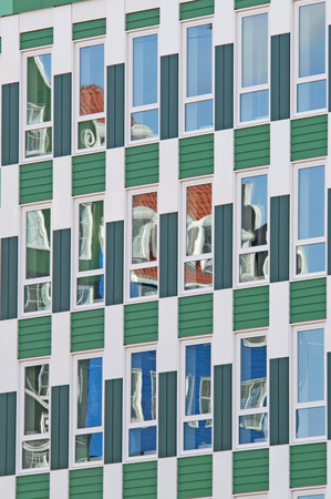 A mix of modern and traditional Dutch architecture