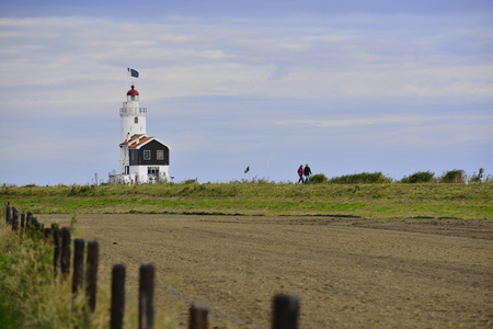 The traditional dutch village Marken in the Netherlandsのeditorial素材