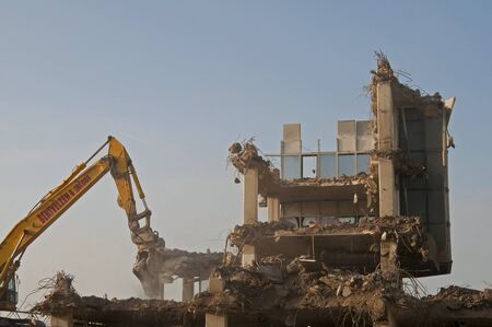 Taking down buildings in Zaandam, the Netherlands