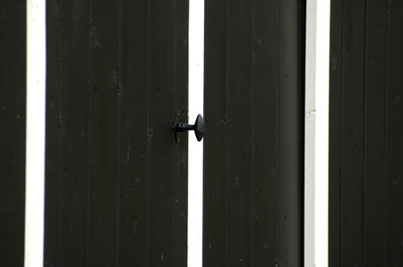 A black an white farmhouse in Zeeland the Netherlandsの写真素材