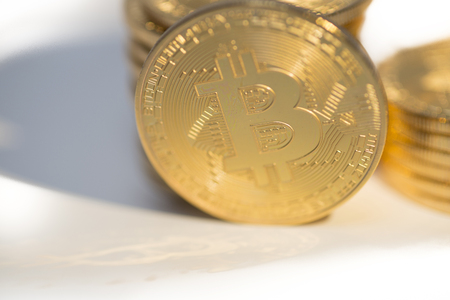 bitcoin gold coin cryptocurrency a digital money concept