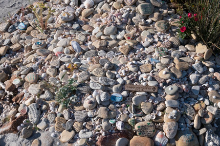 San Teodoro, Sardinia, 17-10-2021-memorial for drowning people.