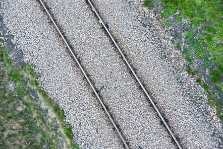 Railroad embankmentの写真素材