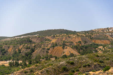 Hills near Kalavasos Dam, Cyprusの写真素材