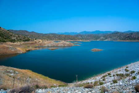 Kalavasos Reservoir, Cyprusの写真素材