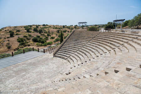 Ancient greek theatre, Kourion, Cyprusの写真素材