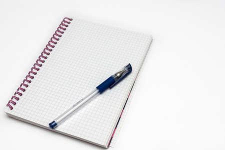 Pen on an empty notepad