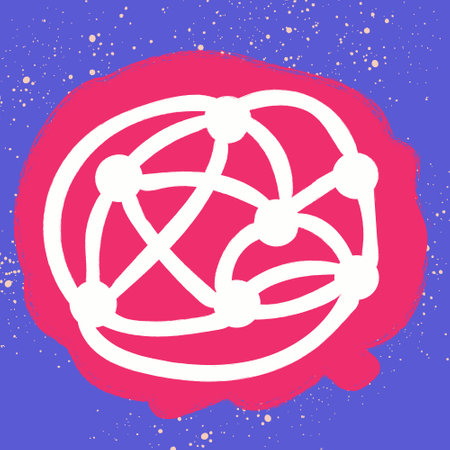 brain. artificial neurons. concept. Vector editable illustrationの写真素材