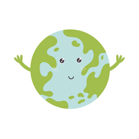 Planet solar system Earthのイラスト素材