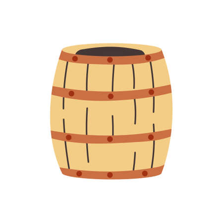 wooden barrelのイラスト素材