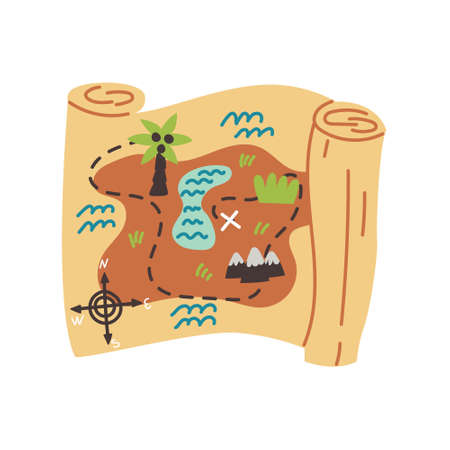 Pirate treasure map