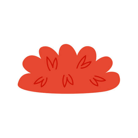 autumn bushのイラスト素材