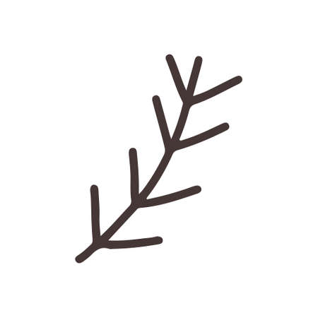 black contour branchのイラスト素材