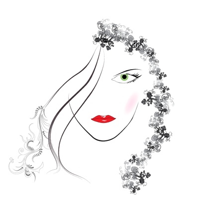 Woman Faceのイラスト素材