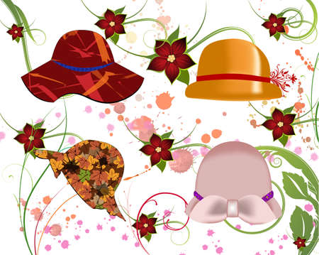 Hats For Womenのイラスト素材