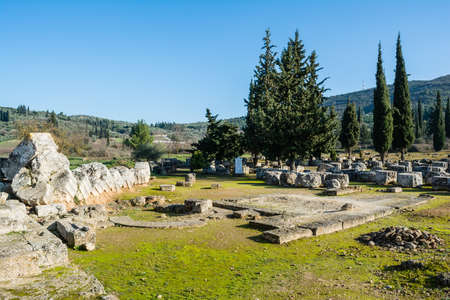 Ruins of the Nemea Archaeological Site, Greeceの写真素材