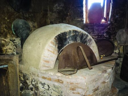 Traditional old oven of stone age, Greeceの写真素材