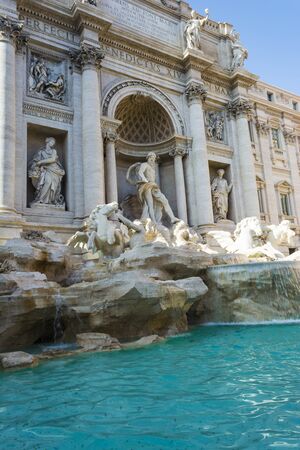 Fontana di Trevi - Trevi Fountain, Rome, Italyのeditorial素材