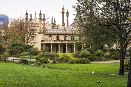 Historic Royal pavillion in Brighton UKのeditorial素材