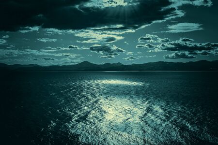 Cape Melagkavi shoreline - Greeceの写真素材