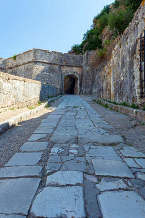 The Old Venetian Fortress in Kerkyra, Corfu island, Greece.