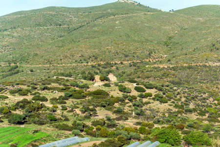 Small monastery Agiou Nikolaou Kalision at Attica, Greeceの写真素材