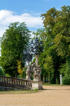 Berlin, Germany - August 17 2019: Sculptures at New Palace in Sanssouci Park, Potsdam, Germanyのeditorial素材