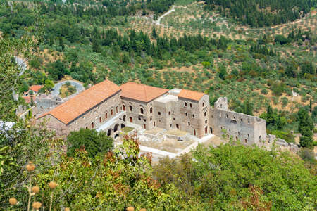The Palace of the Despots at the upper Town of Mystras. Greece.