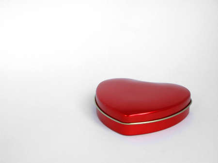 red heart against white backgroundの写真素材