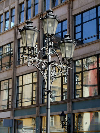the street lamp on the streetの写真素材