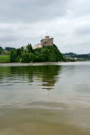 Castle in Niedzica, one of the most popular touristic destinations in Polandの写真素材