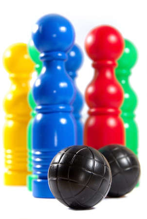 colorful bowling pinsの写真素材