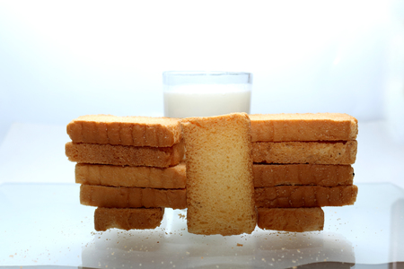 rusk & milkの写真素材