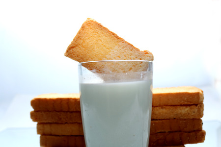 rusk & milkの写真素材