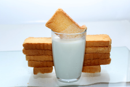 rusk & milkの写真素材