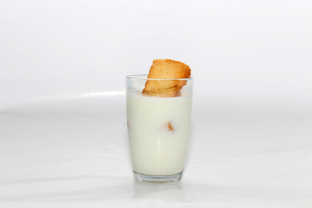 rusks on white backgroundの写真素材