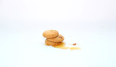 honey cookiesの写真素材
