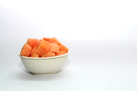 papaya sliceの写真素材
