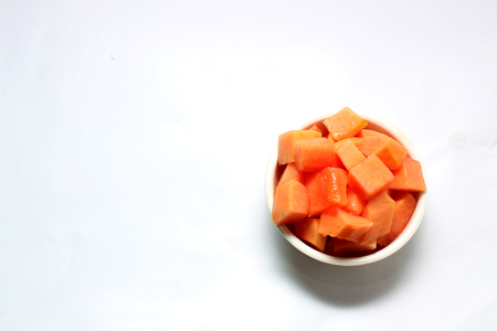 papaya sliceの写真素材