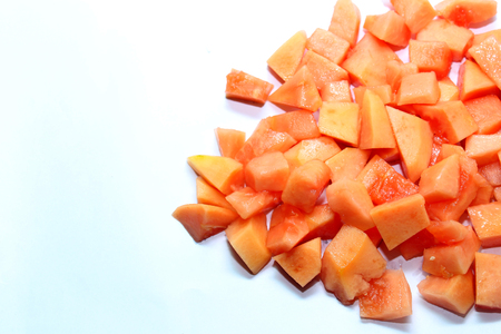 papaya sliceの写真素材