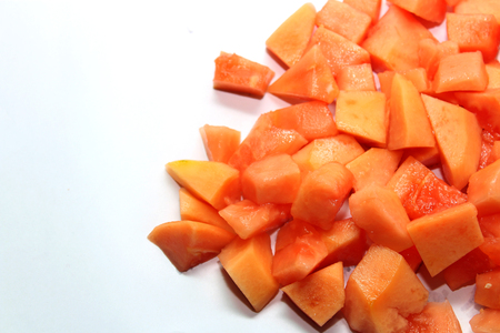 papaya sliceの写真素材