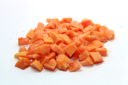 papaya sliceの写真素材